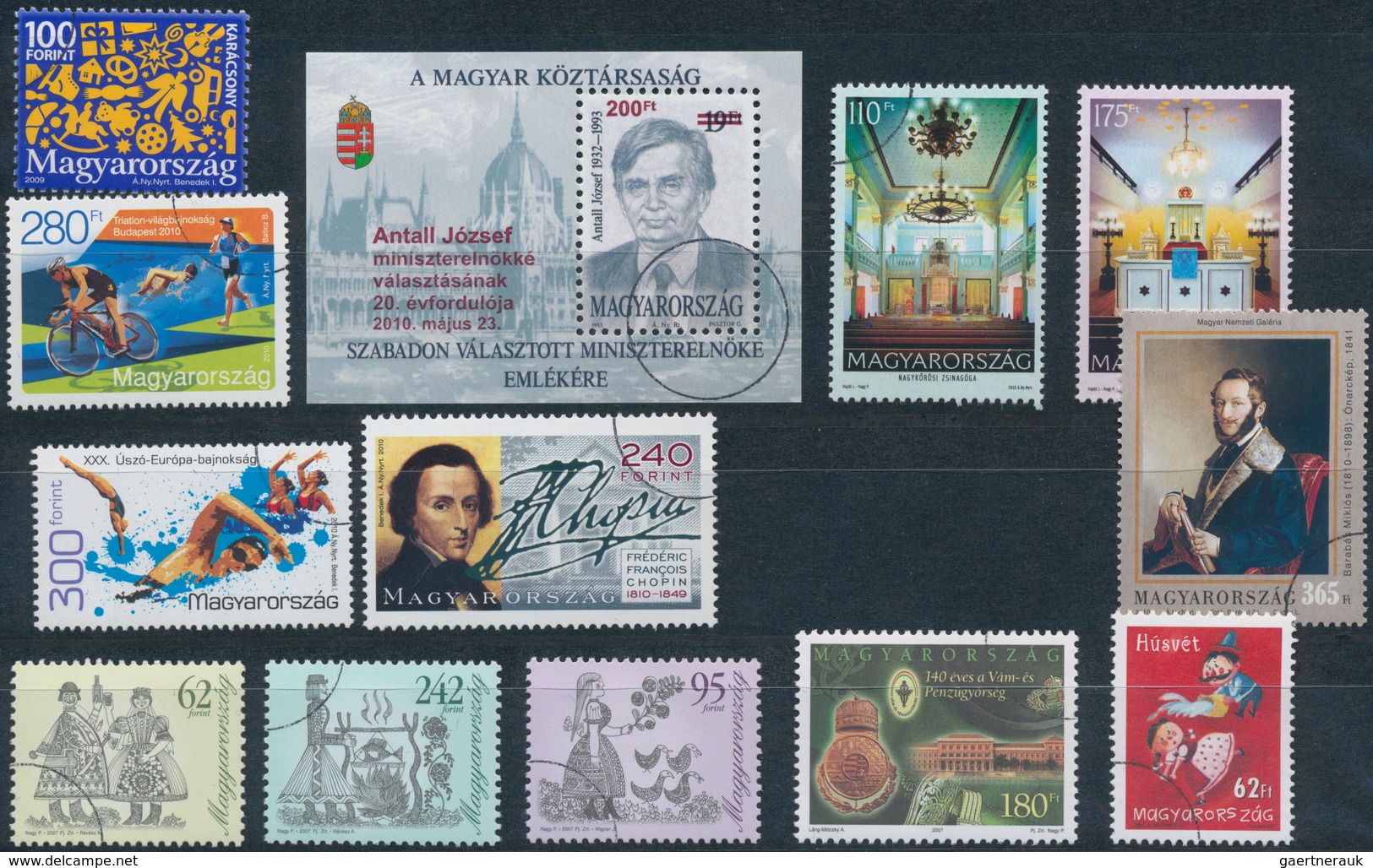 Ungarn: 1992/2010, Set Of More Than 160 Specimen Stamps And 20 Souvenir And Minature Sheets With Spe - Lettres & Documents