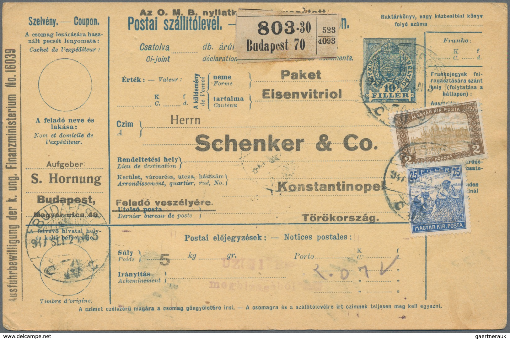 Ungarn - Ganzsachen: 1871/1920 (ca.), Accumulation Of Ca. 270 Commercially Used Postal Stationeries, - Interi Postali