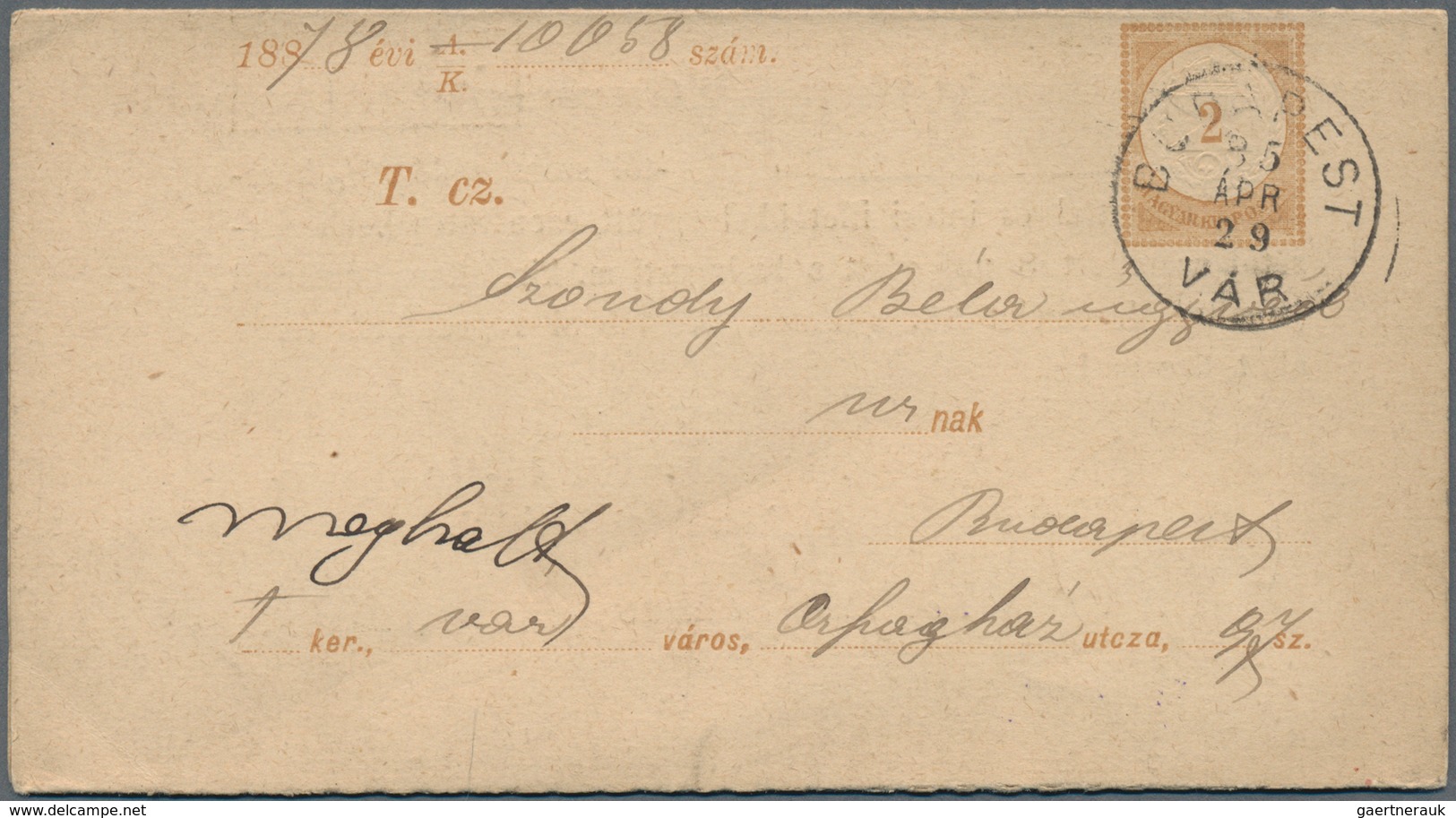 Ungarn - Ganzsachen: 1871/1920 (ca.), accumulation of ca. 270 commercially used postal stationeries,