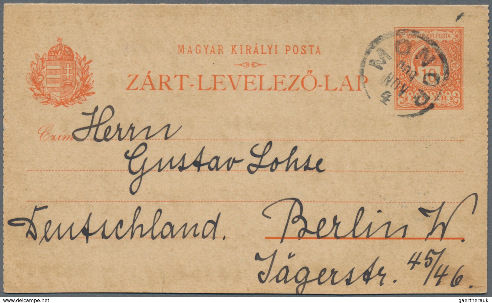 Ungarn - Ganzsachen: 1871/1920 (ca.), accumulation of ca. 270 commercially used postal stationeries,