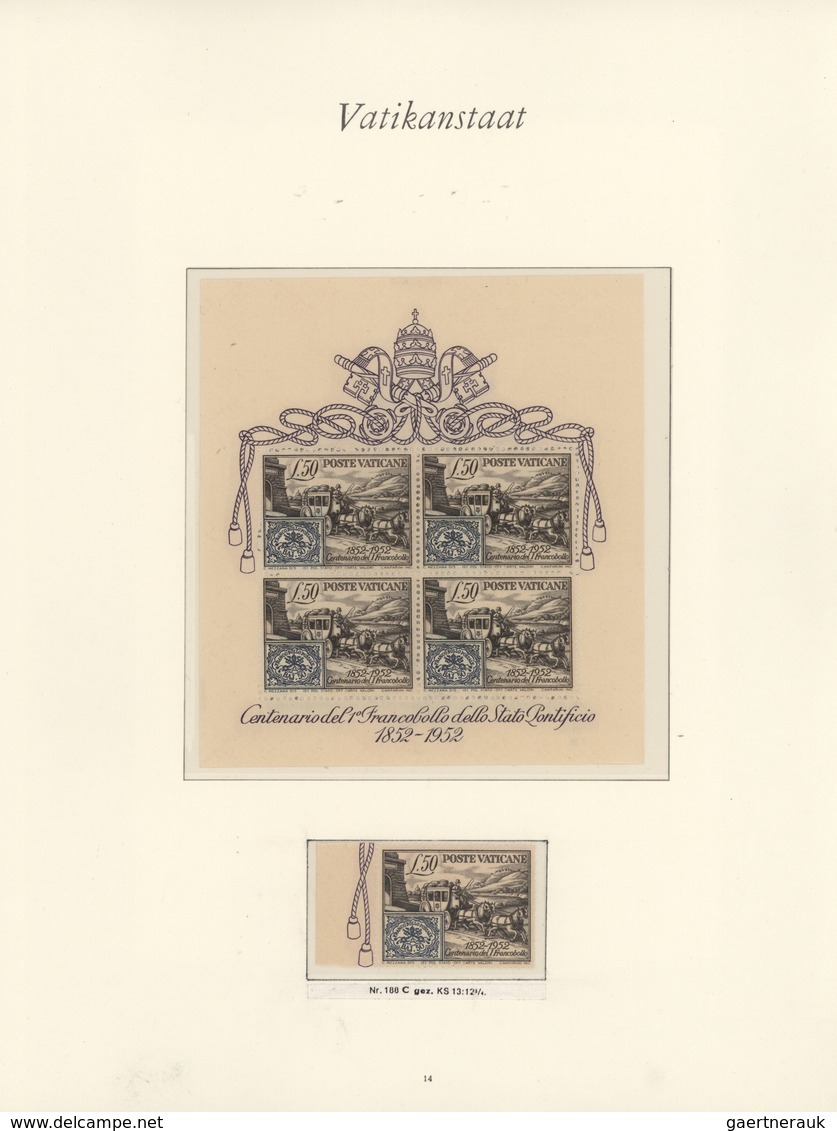 Vatikan: 1929/1993, Fantastische, Komplett Postfrische Sammlung In 4 Borek-Vordruckalben, Dabei Fast - Sammlungen