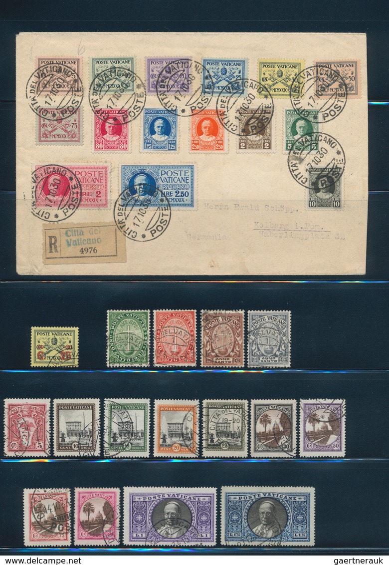 Vatikan: 1929/2000, Used Collection In A Binder, Stated To Be Complete (excl. 1934 Provisionals). St - Collections