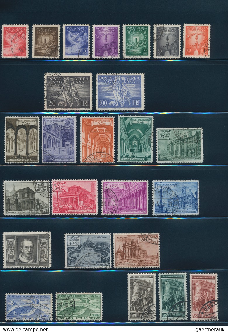 Vatikan: 1929/2000, Used Collection In A Binder, Stated To Be Complete (excl. 1934 Provisionals). St - Collections