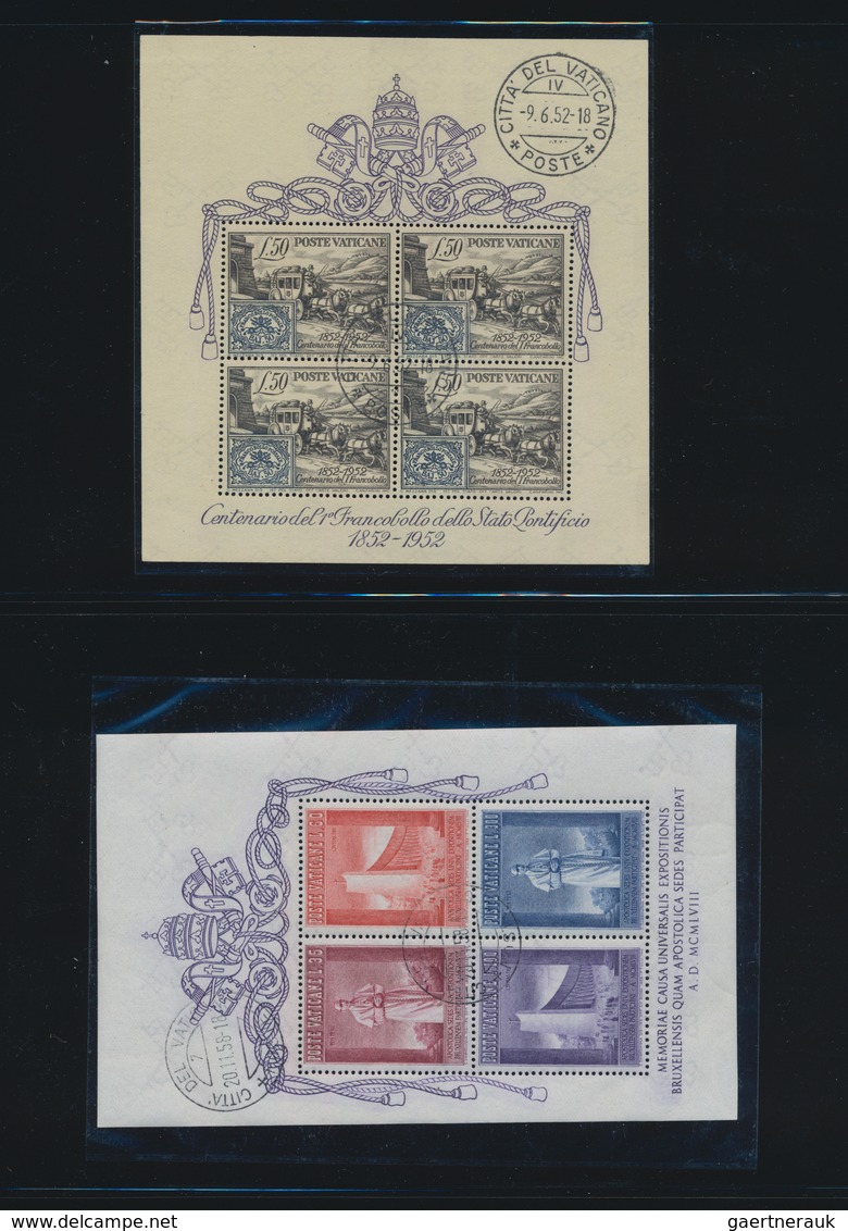 Vatikan: 1929/2000, Used Collection In A Binder, Stated To Be Complete (excl. 1934 Provisionals). St - Collections