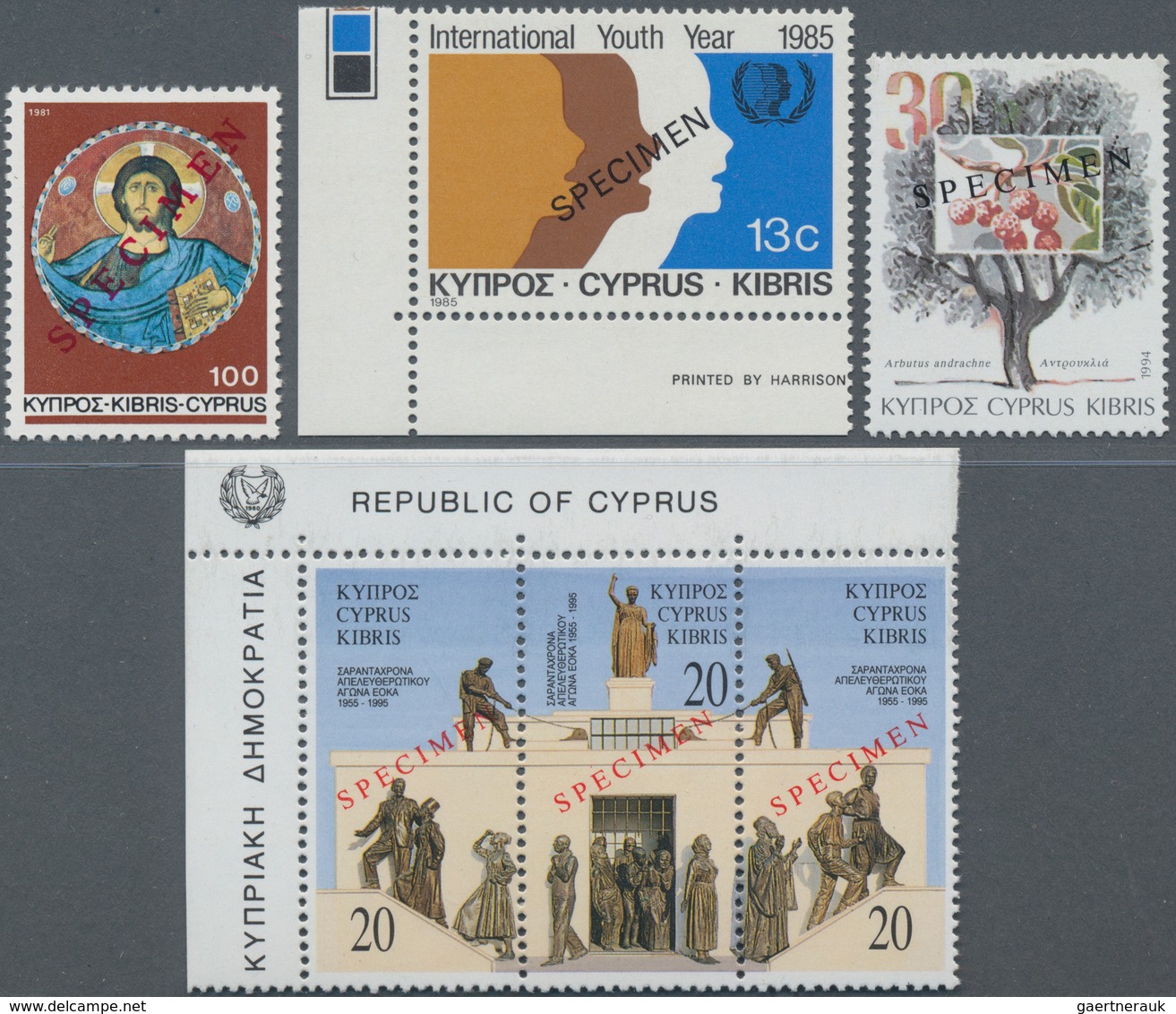 Zypern: 1981/1994 (ca.), Duplicated Lot With 89 Stamps Incl. Complete Sets And A Few Blocks All With - Otros & Sin Clasificación