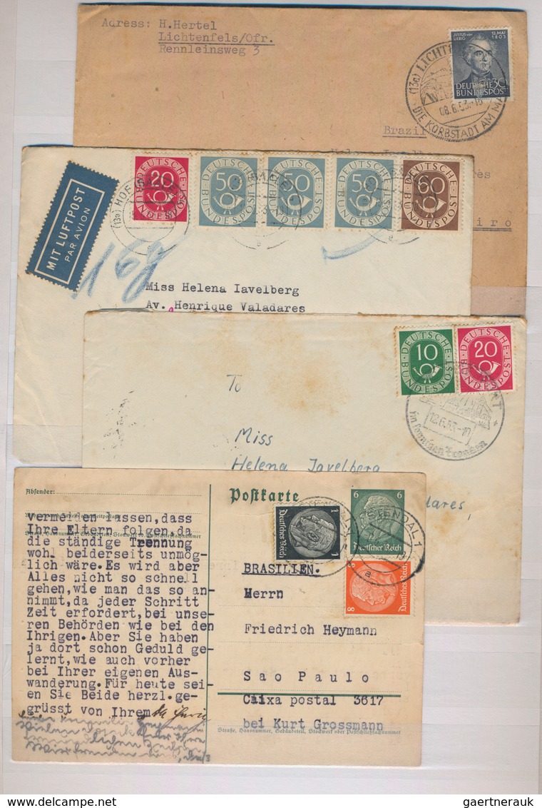 Europa: 1904/1955, more than 260 interesting covers and postal stationeries, mostly Europe, with man