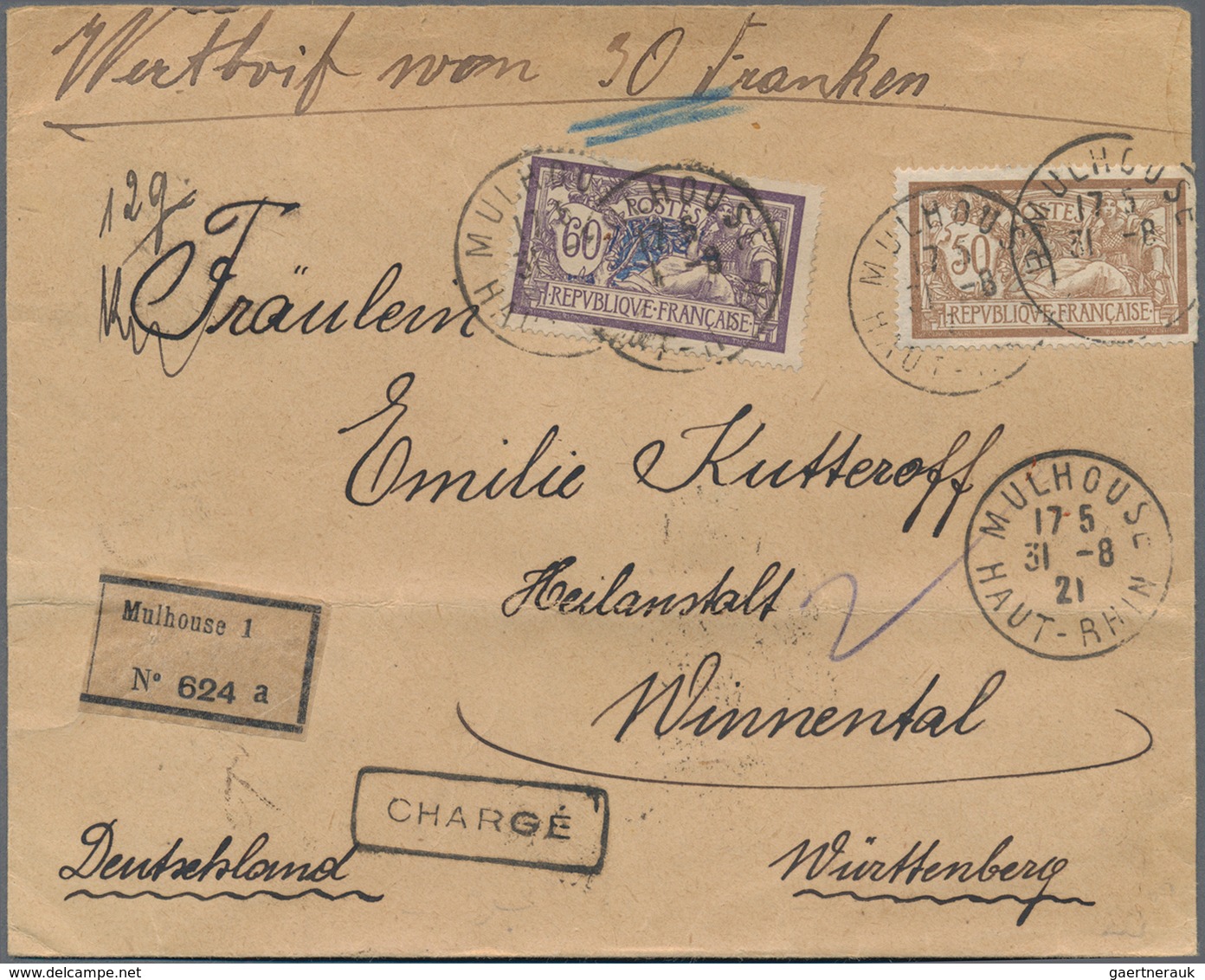 Europa: 1860/1960 (ca.), Finland/France+few Danzig, Holding Of Several Hundred Covers/cards, Incl. R - Otros - Europa