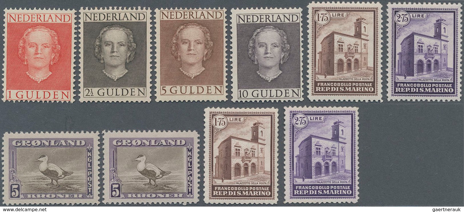 Europa: 1910/1960 (ca.), Mint Lot Of Better Issues On Stockcards, E.g. Netherlands 1949/1951 Definit - Autres - Europe