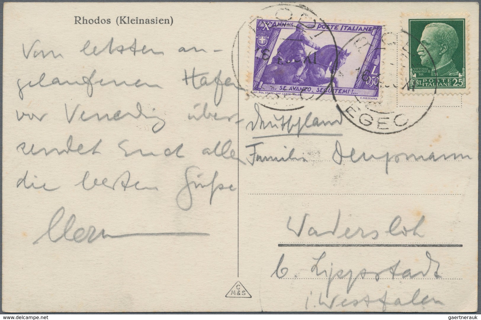 Europa: 1873/1968, holding of about 120 letters, cards, parcel cards and used postal stationery, inc