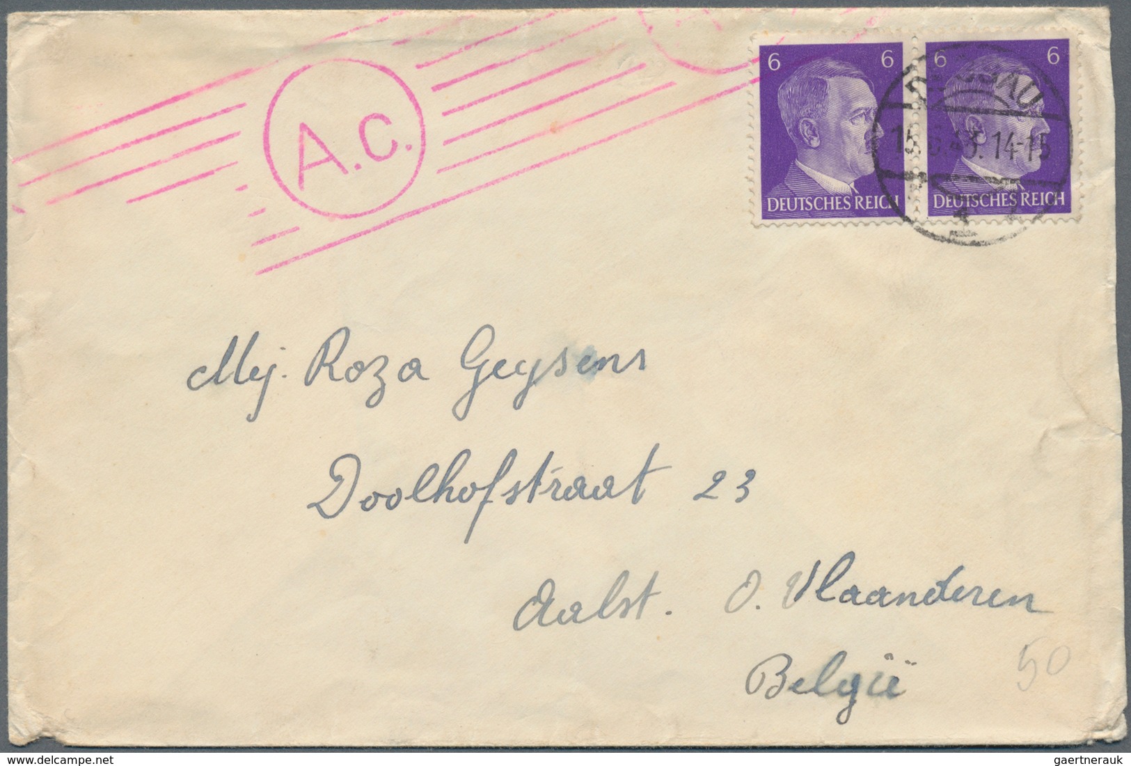 Europa: 1914/1970, Interesting Lot Of Several Hundred Covers And Card Including Fieldpost Ww 1 And W - Autres - Europe