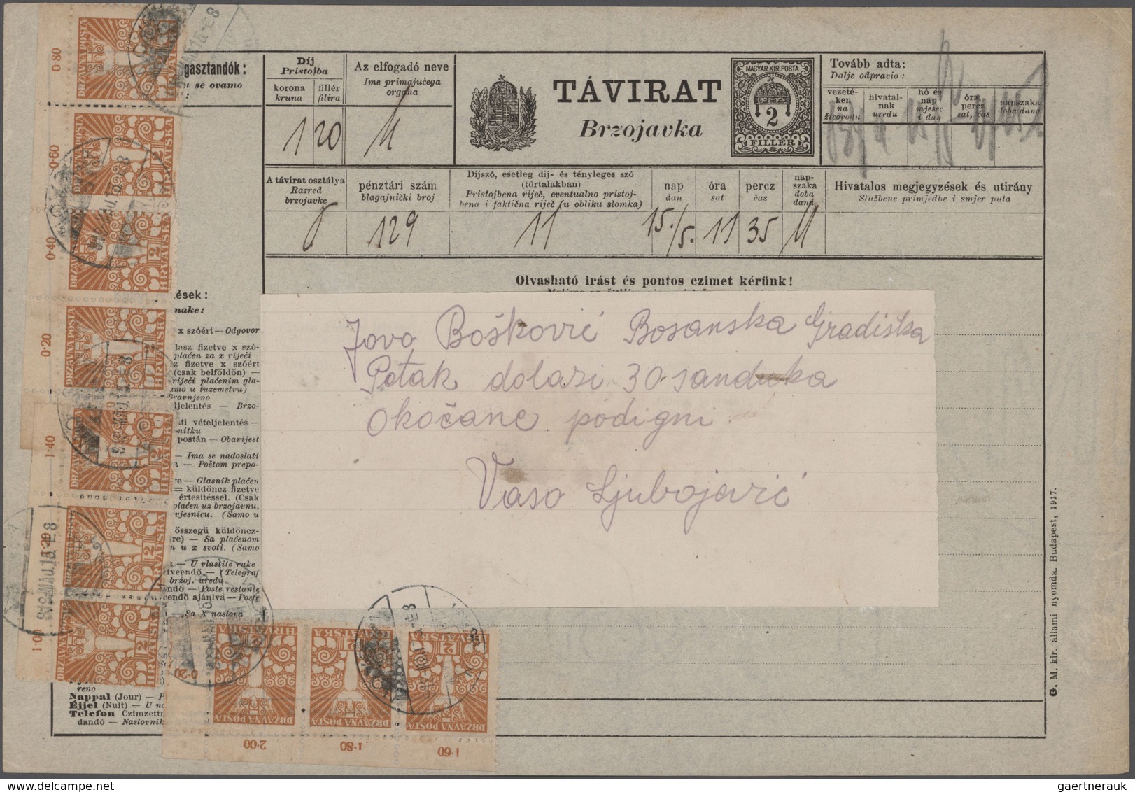 Europa: 1901/1919, South East Europe, Balance Of Telegrams+related, Five Pieces Of Greece, Bulgaria, - Otros - Europa