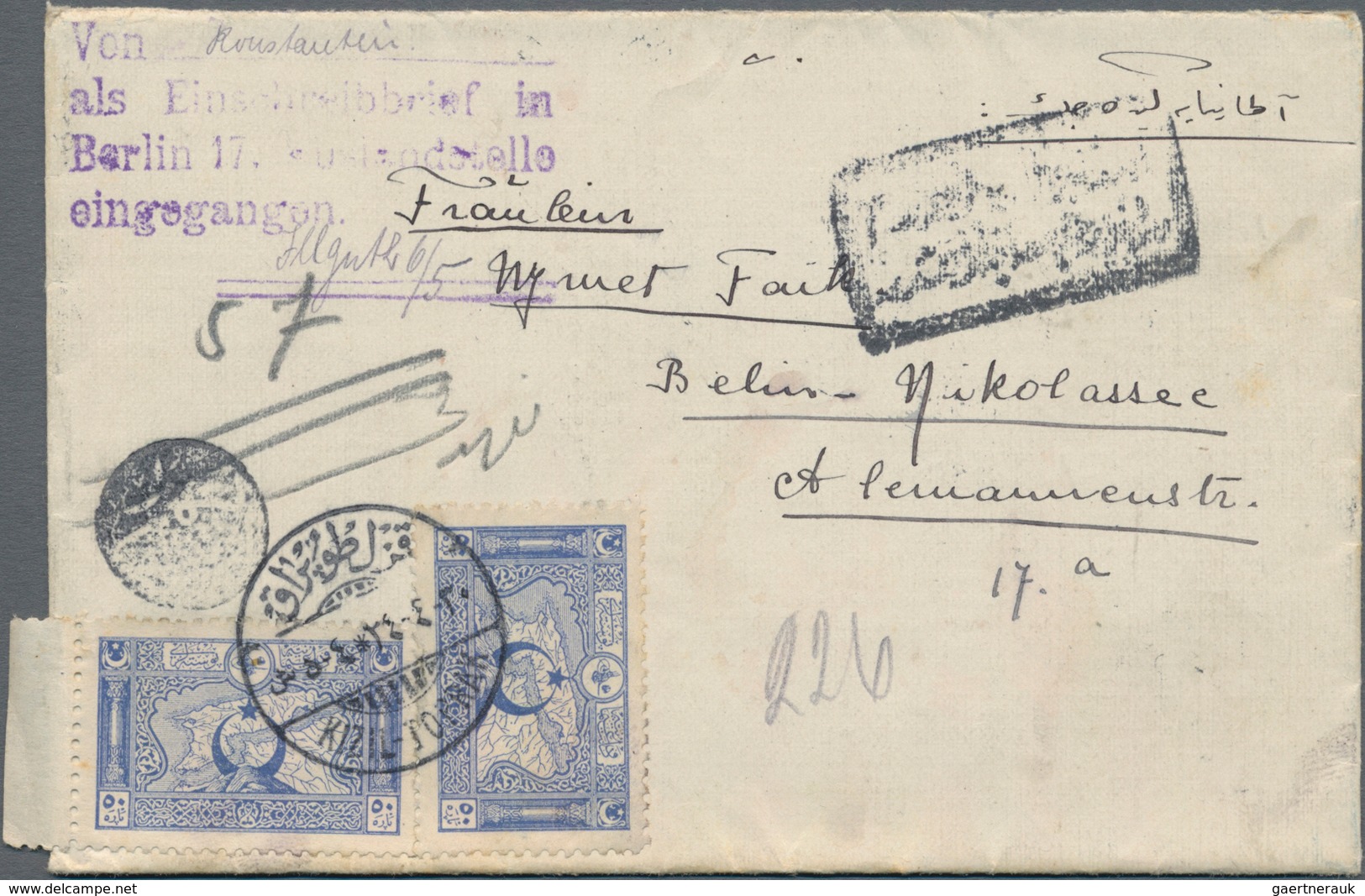 Europa: 1895/1950 (ca.), Turkey, Greece, Sweden, England Ec. Covers (ca. 37, Inc. Some Uprated Stati - Europe (Other)