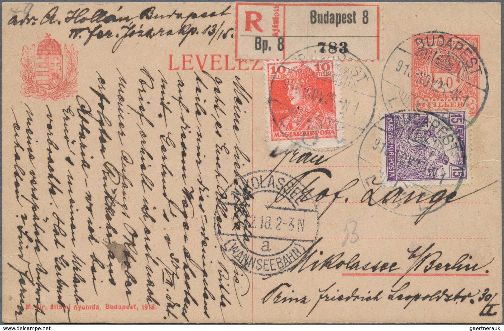 Europa - Ost: 1890/1960 (ca.), Little Accumulation Of Ca. 35 Covers And Commercially Used Postal Sta - Andere-Europa