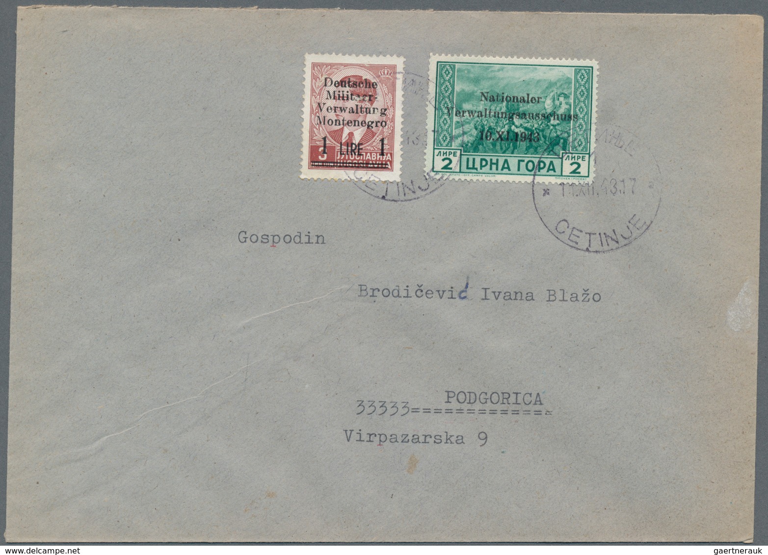 Europa - Süd: 1941-44 ca.: About 300 covers, postcards, FDC's and postal stationery items from Serbi