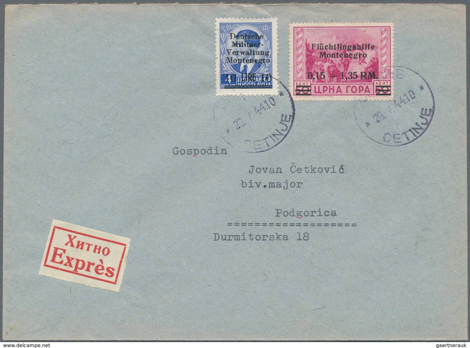 Europa - Süd: 1941-44 ca.: About 300 covers, postcards, FDC's and postal stationery items from Serbi