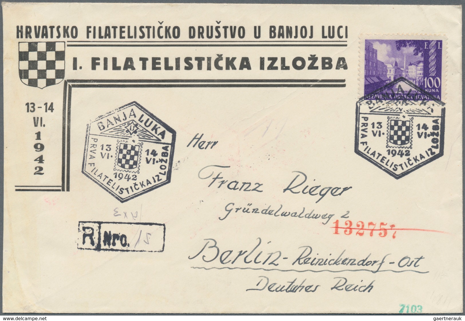 Europa - Süd: 1941-44 ca.: About 300 covers, postcards, FDC's and postal stationery items from Serbi