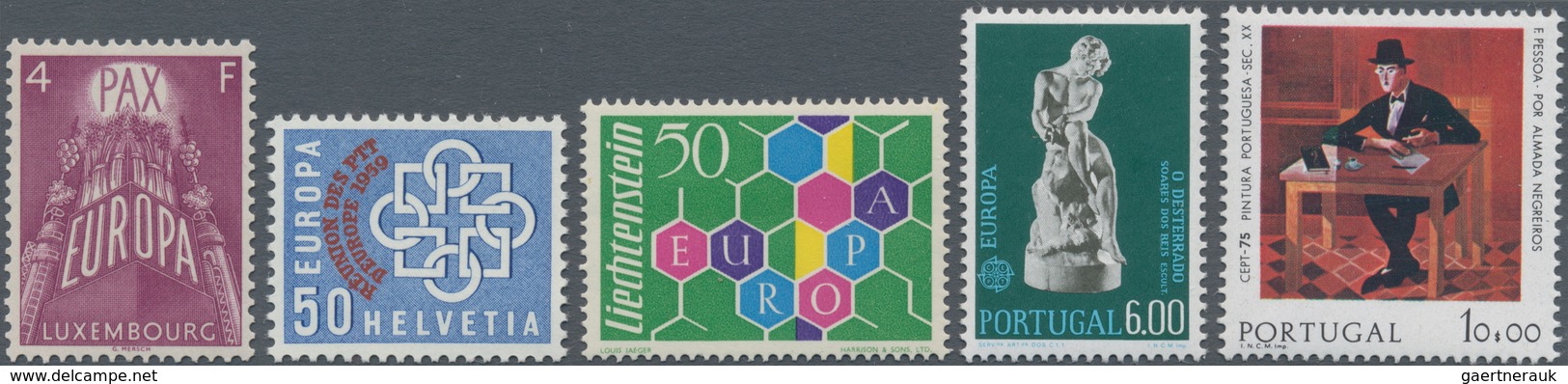 Europa-Union (CEPT): 1957/1991, Bestand Mit 141 Kompletten Jahrgängen (OHNE Blocks) Auf Steckkarten - Sonstige - Europa