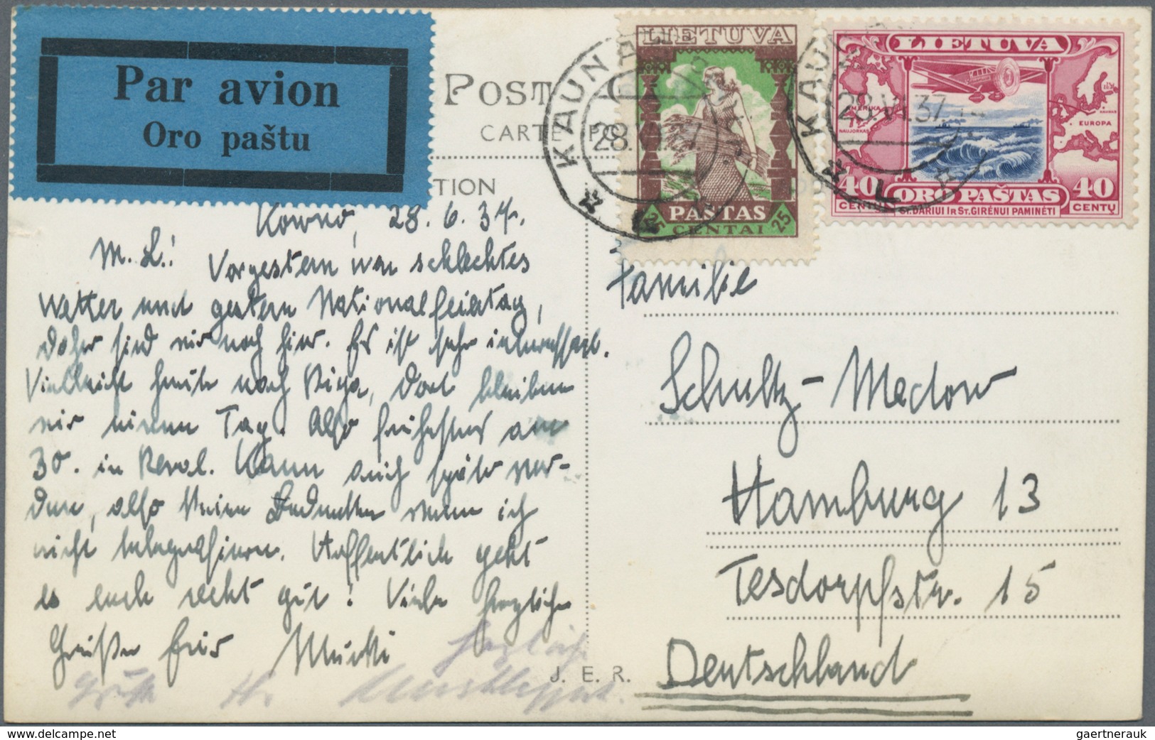 Baltische Staaten: 1919/1941, Holding Of Total Ca. 220 Letters, Cards, Picture-postcards, Postal Ord - Autres - Europe