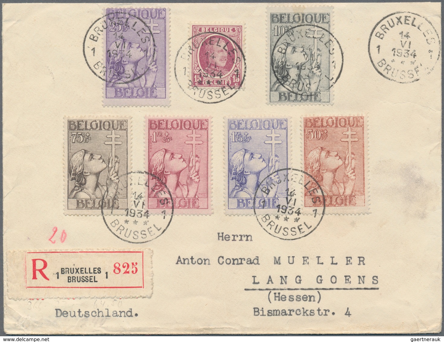 BENELUX: 1911/2003, Lot Of 16 Covers, E.g. Belgium 1933 Tuberculosis Fighting Attractive Franking, L - Andere-Europa