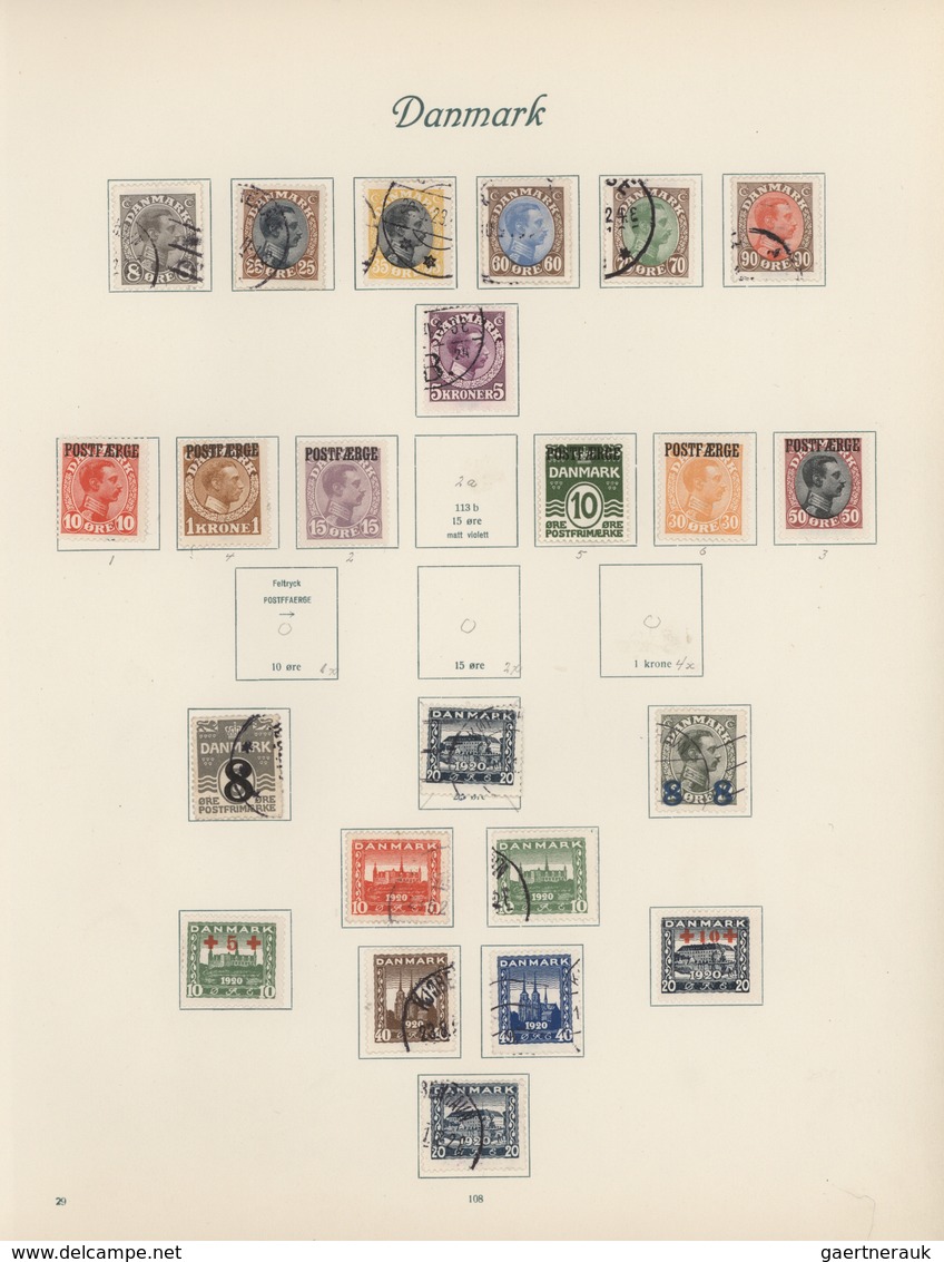 Skandinavien: 1855/1965: Sweden/Denmark collection in Borek binder, predominantly used, a few mint a