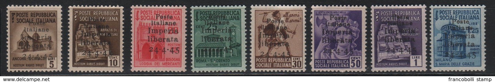 1945 CLN Imperia Liberata Lotto MNH - Comité De Libération Nationale (CLN)