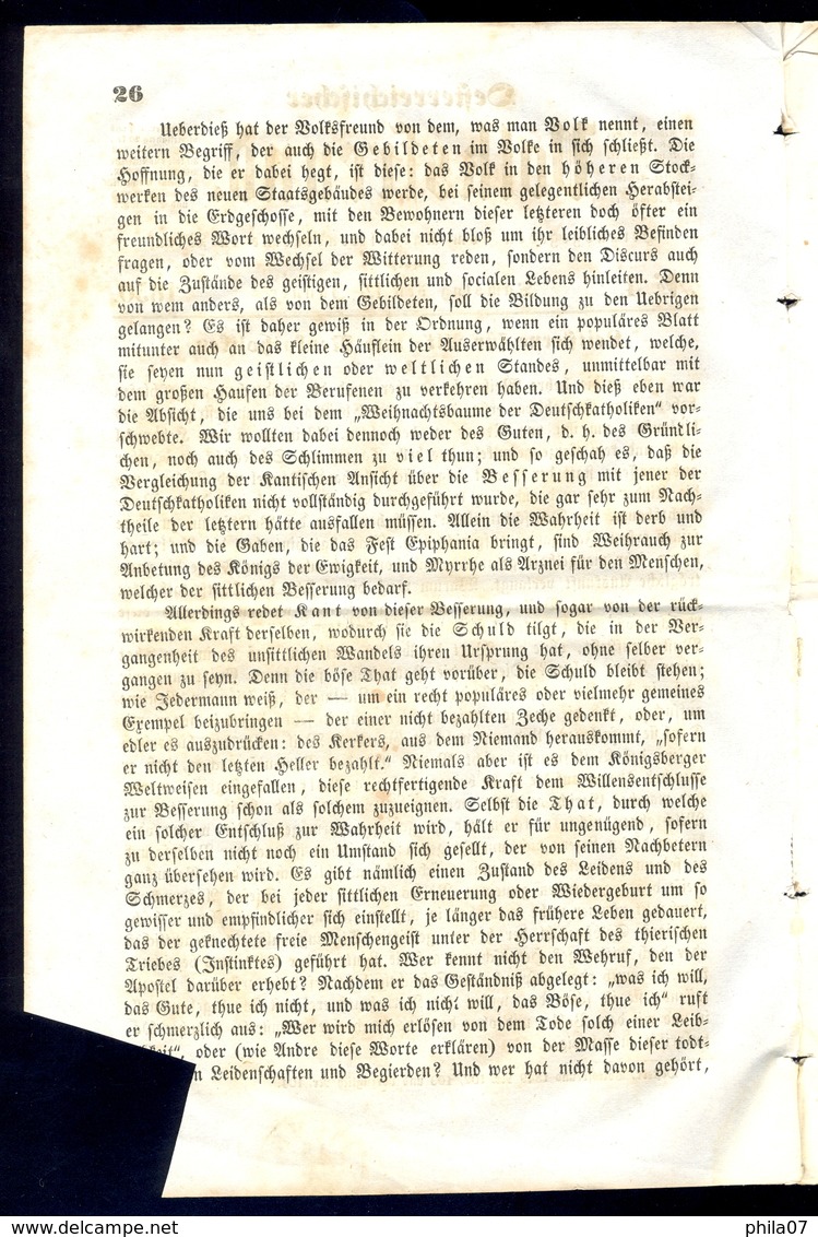 Austria, Croatia - Complete Newspaper Oeseterreichischer Volksfreund No. 4 From 1850 - Autres & Non Classés