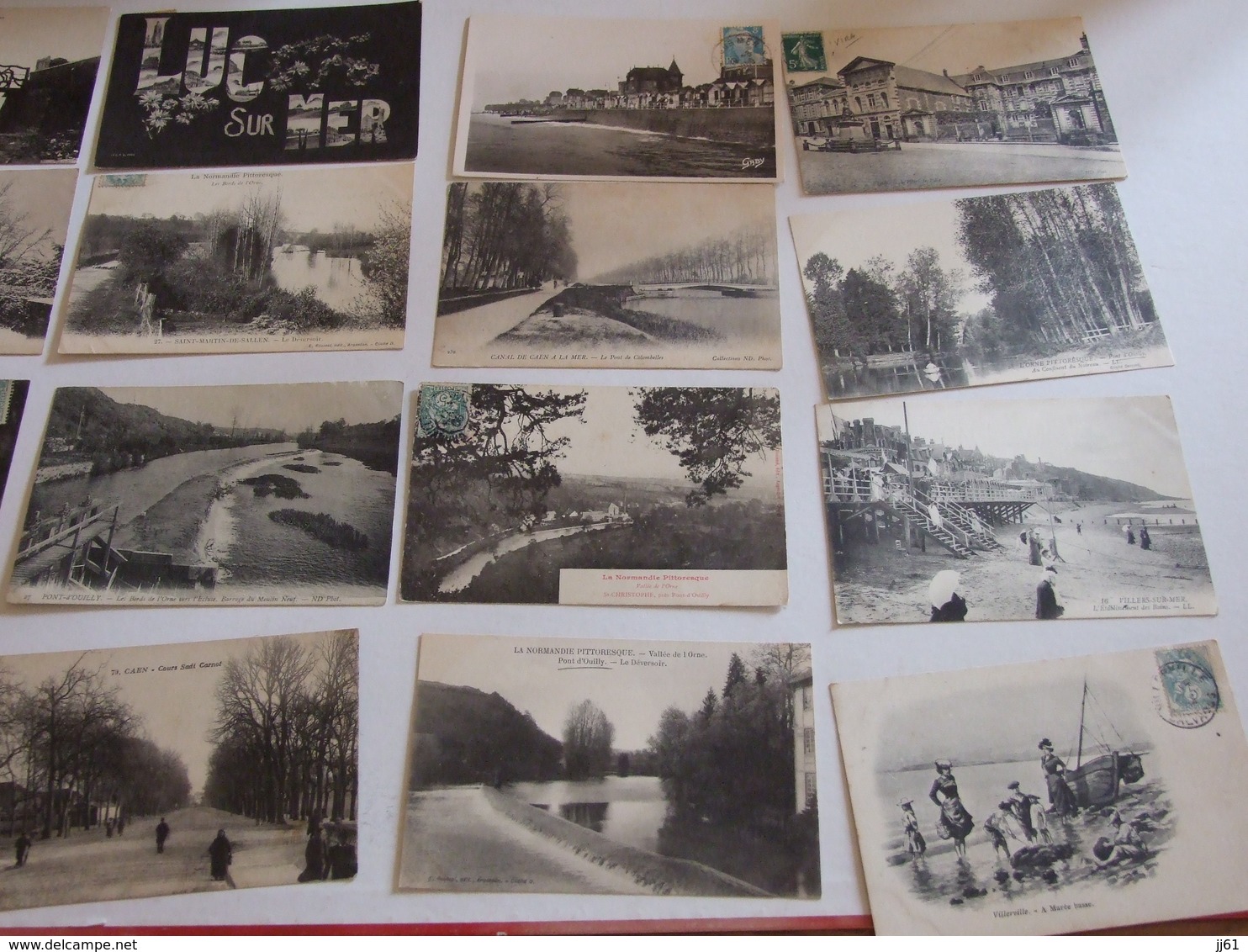 CALVADOS GROS LOT DE 250 CARTES POSTALES ANCIENNES SEMI MODERNES BELLE ANIMATION PEU DE LISIEUX ET CAEN QUELQUES DOUBLES