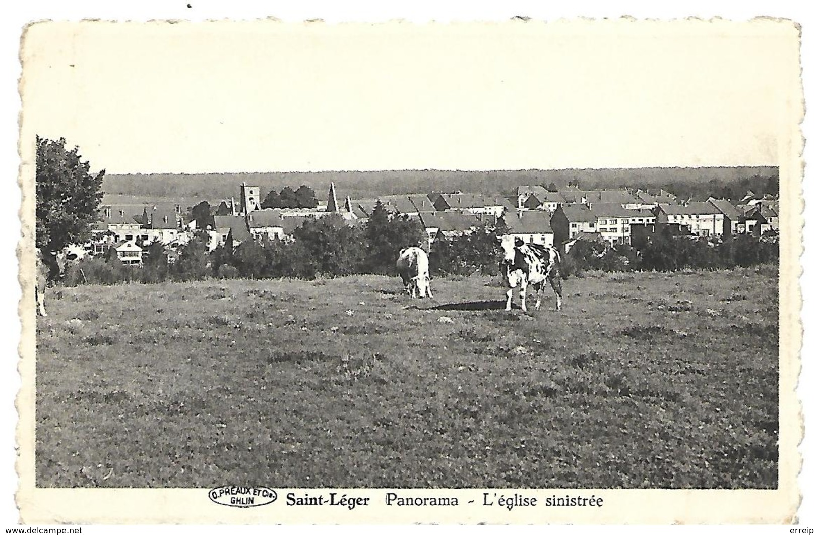 Saint Leger Panorama L'église Sinistrée - Saint-Léger