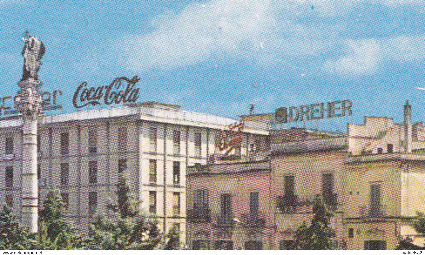 LECCE - RUDERI DELL'ANFITEATRO - INSEGNA PUBBLICITARIA BIRRA DREHER / COCA COLA - 1987 - Lecce