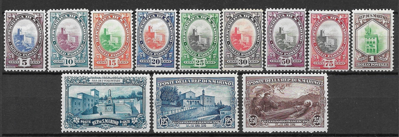 San Marino, Lot Of Different Stamps - Ungebraucht