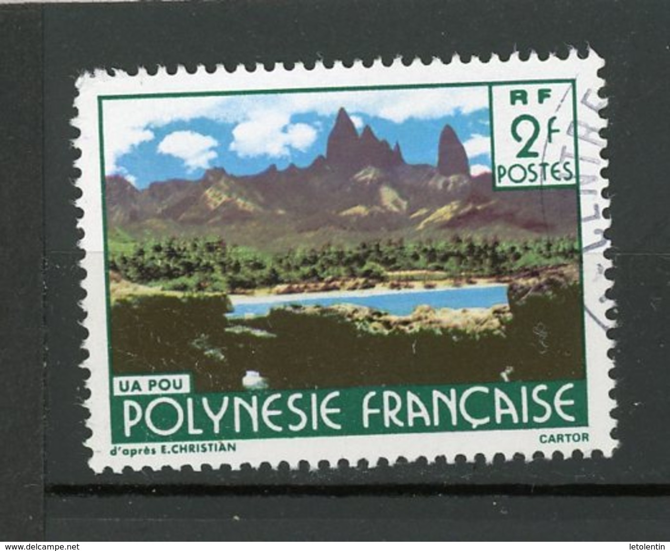 POLYNESIE - PAYSAGE - N° Yt 252 Obli. - Gebruikt