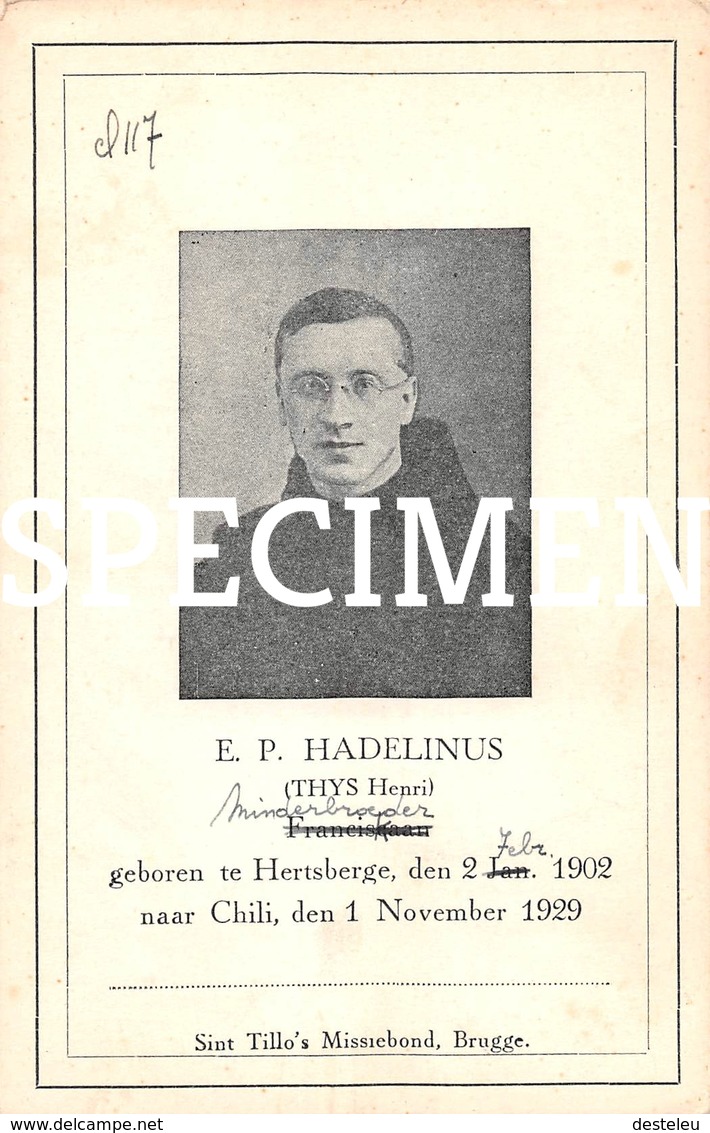 E.P. Hadelinus - Thys Henri - Hertsberge - Oostkamp