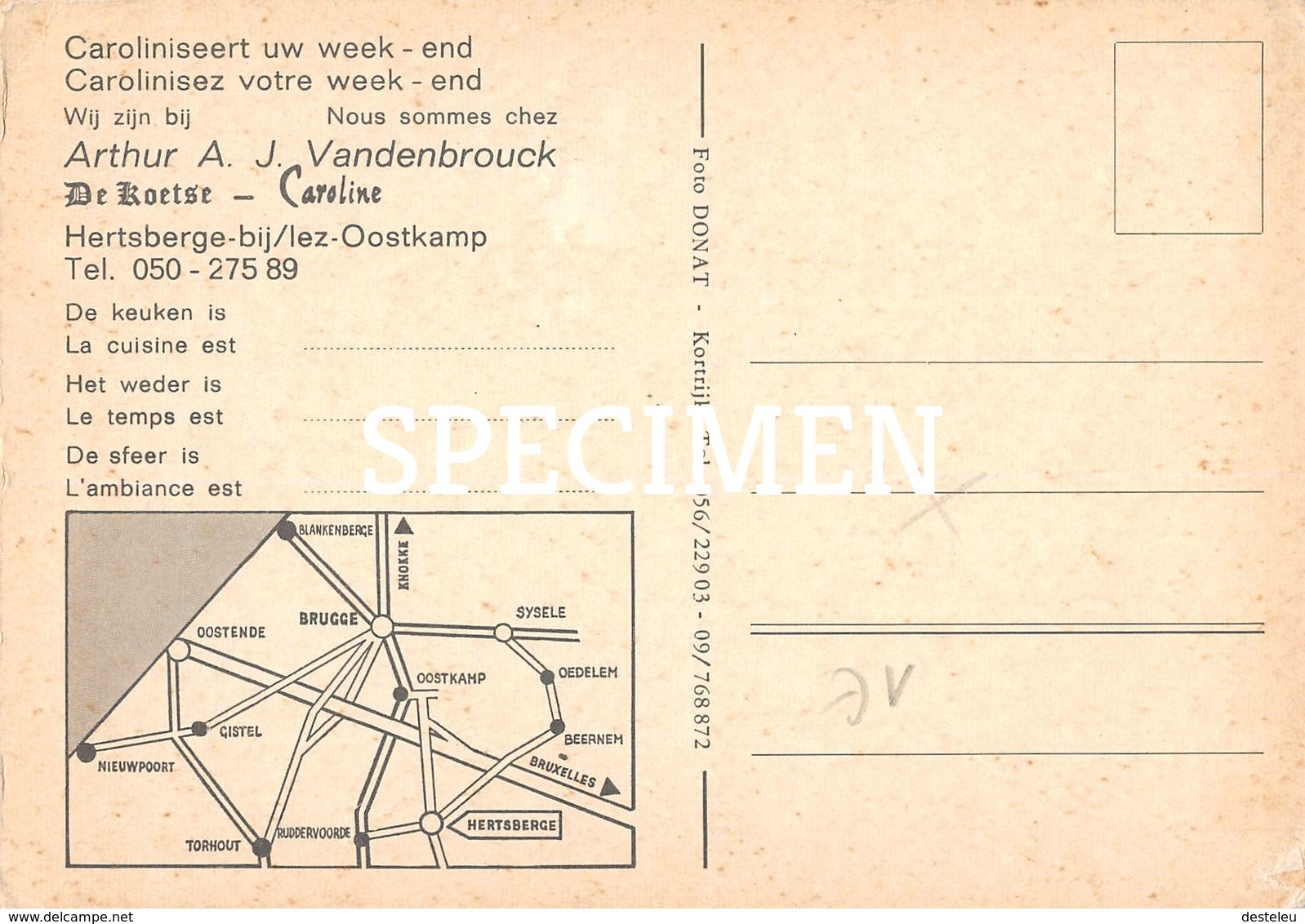 De Koetse Caroline  Arthur A.J. Vandenbrouck - Hertsberge - Oostkamp