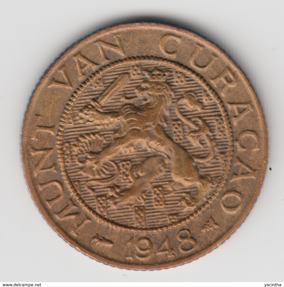 @Y@    Curacao  2 1/2  Cent  1948   ( 4580 ) - Curacao