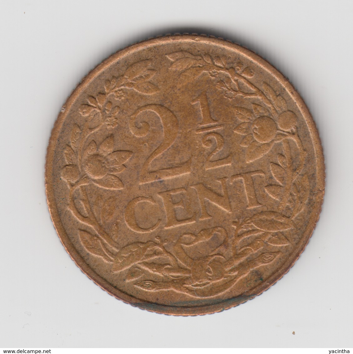 @Y@    Curacao  2 1/2  Cent  1948   ( 4580 ) - Curacao