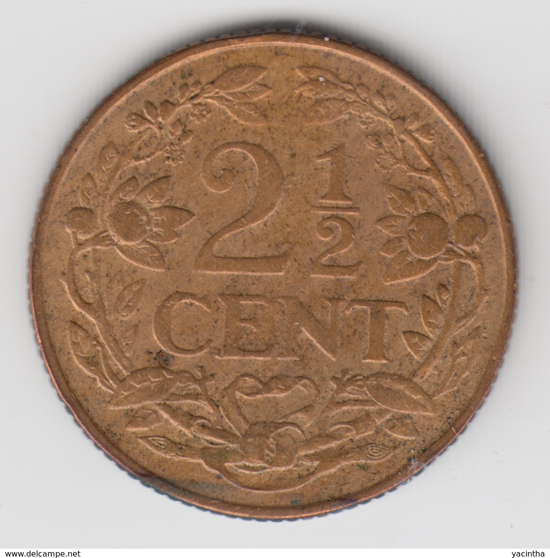 @Y@    Curacao  2 1/2  Cent  1947   ( 4581 ) - Curacao