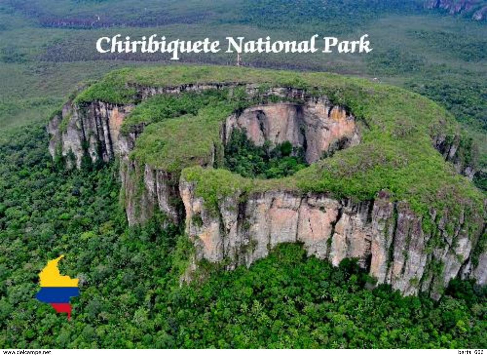 Colombia Chiribiquete National Park UNESCO Aerial View New Postcard Kolumbien AK - Colombie