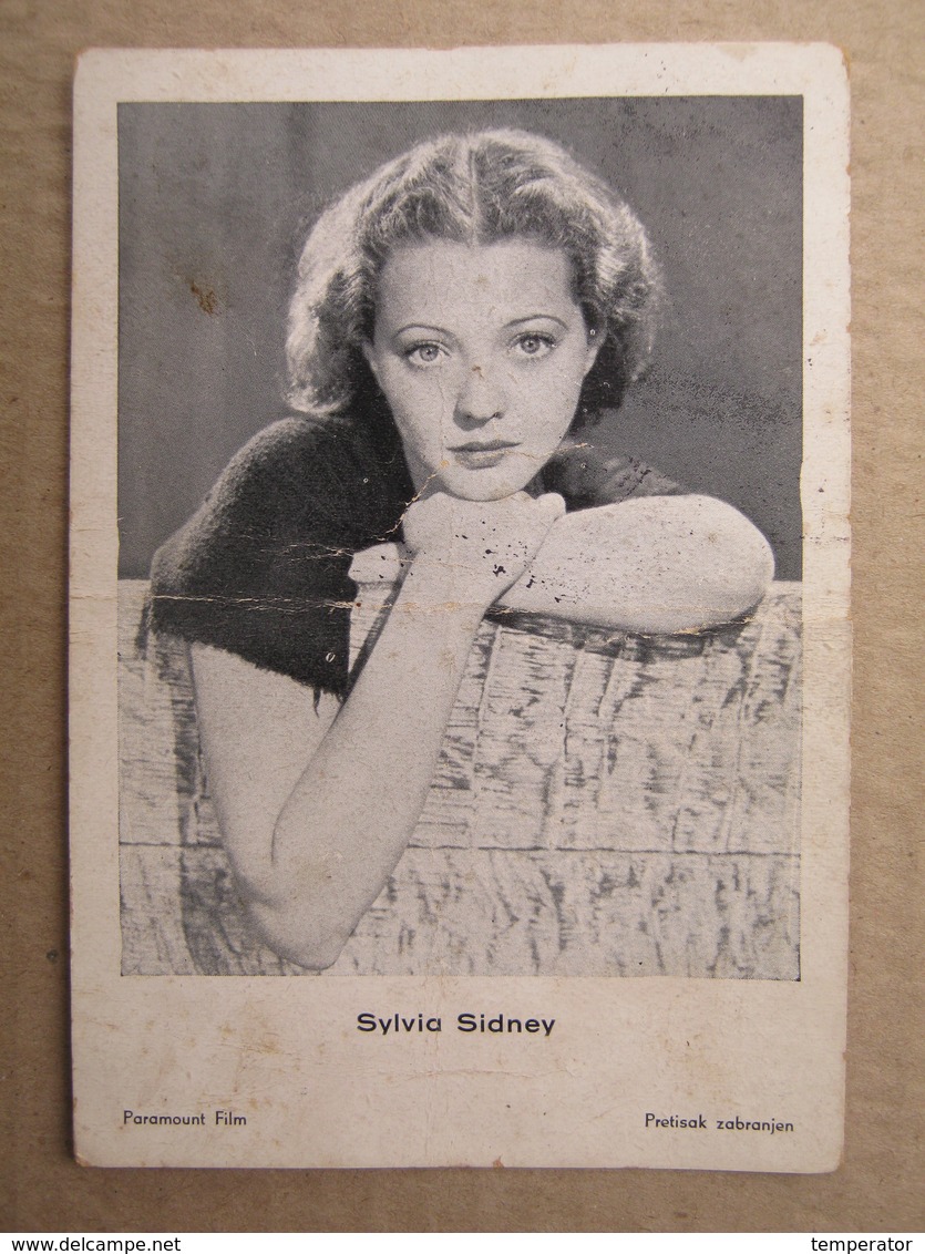 Sylvia Sidney - Paramount Film, 1940. ( MIRIM - KRALJICA ČOKOLADE ) - Acteurs