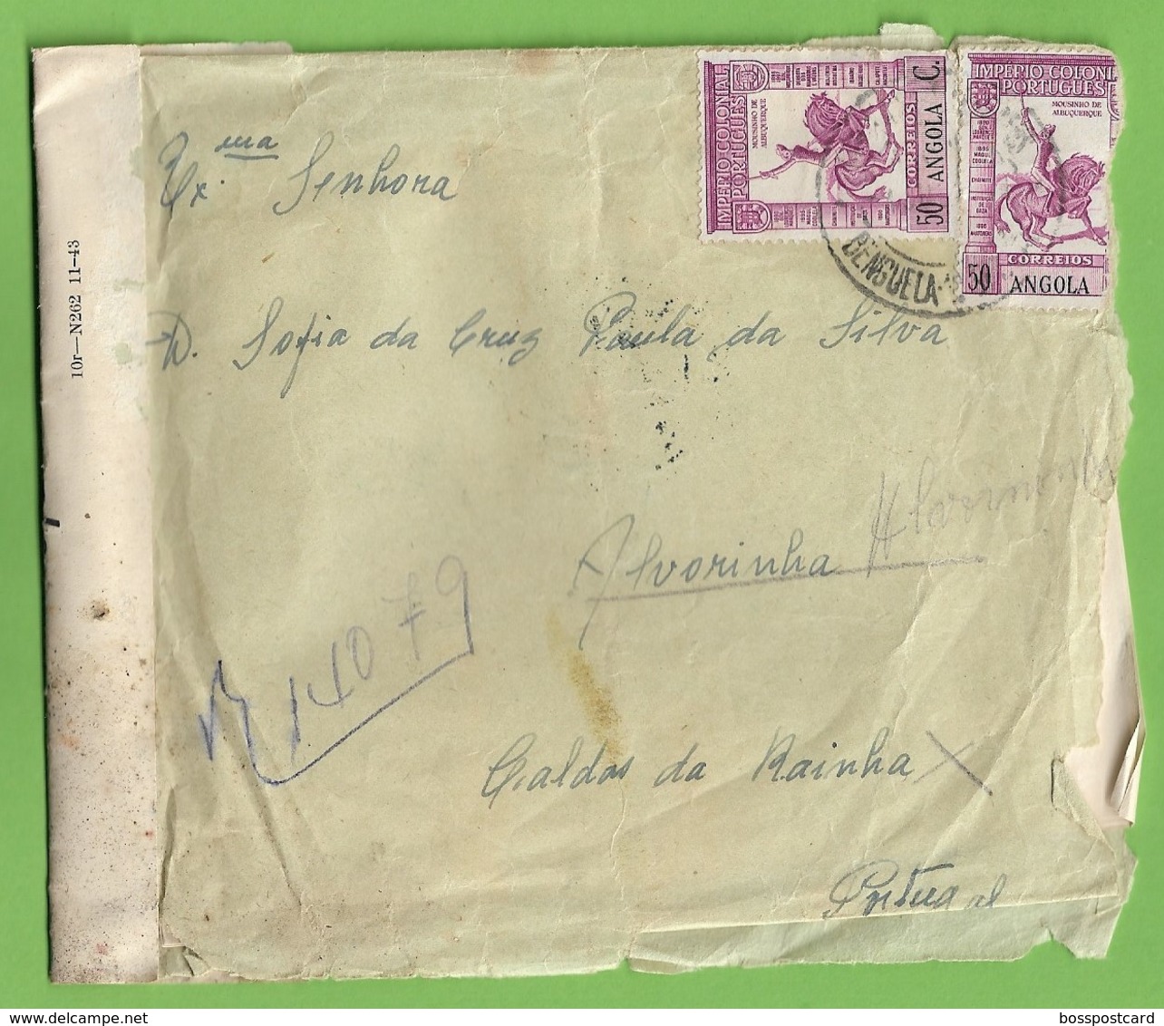 História Postal - Filatelia - Philately - Stamps - Timbres - Censura - Censure - Angola - Portugal - Angola