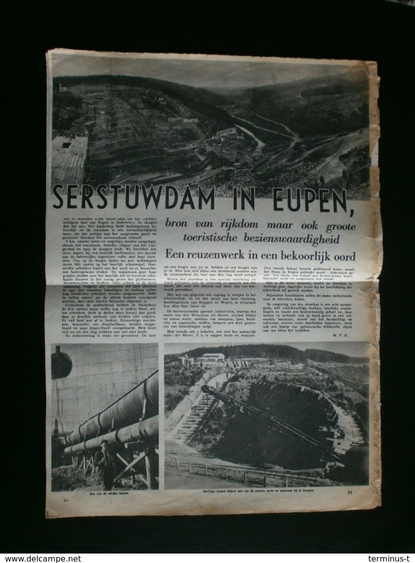 EUPEN: Weserstuwdam - Documents Historiques