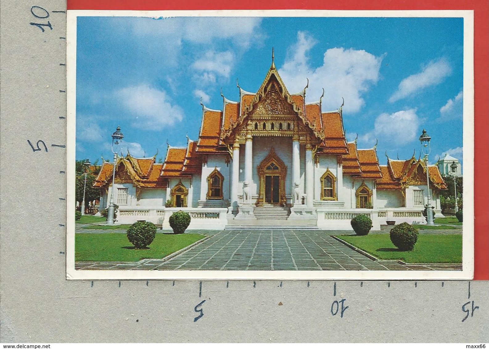 CARTOLINA NV TAILANDIA - BANGKOK - Wat Benchamabophitr - Marble Temple - 10 X 15 - Tailandia