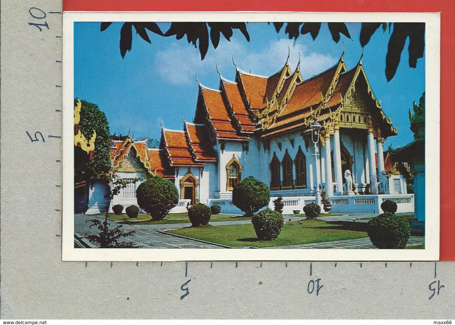 CARTOLINA NV TAILANDIA - BANGKOK - Wat Benchamabophitr - Marble Temple - 10 X 15 - Tailandia