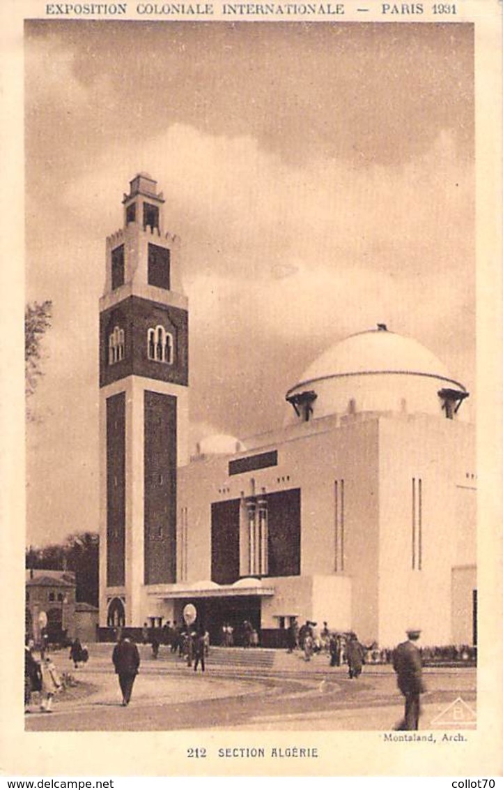 PARIS. Exposition Coloniale 1931.Section Algérie. - Altri & Non Classificati