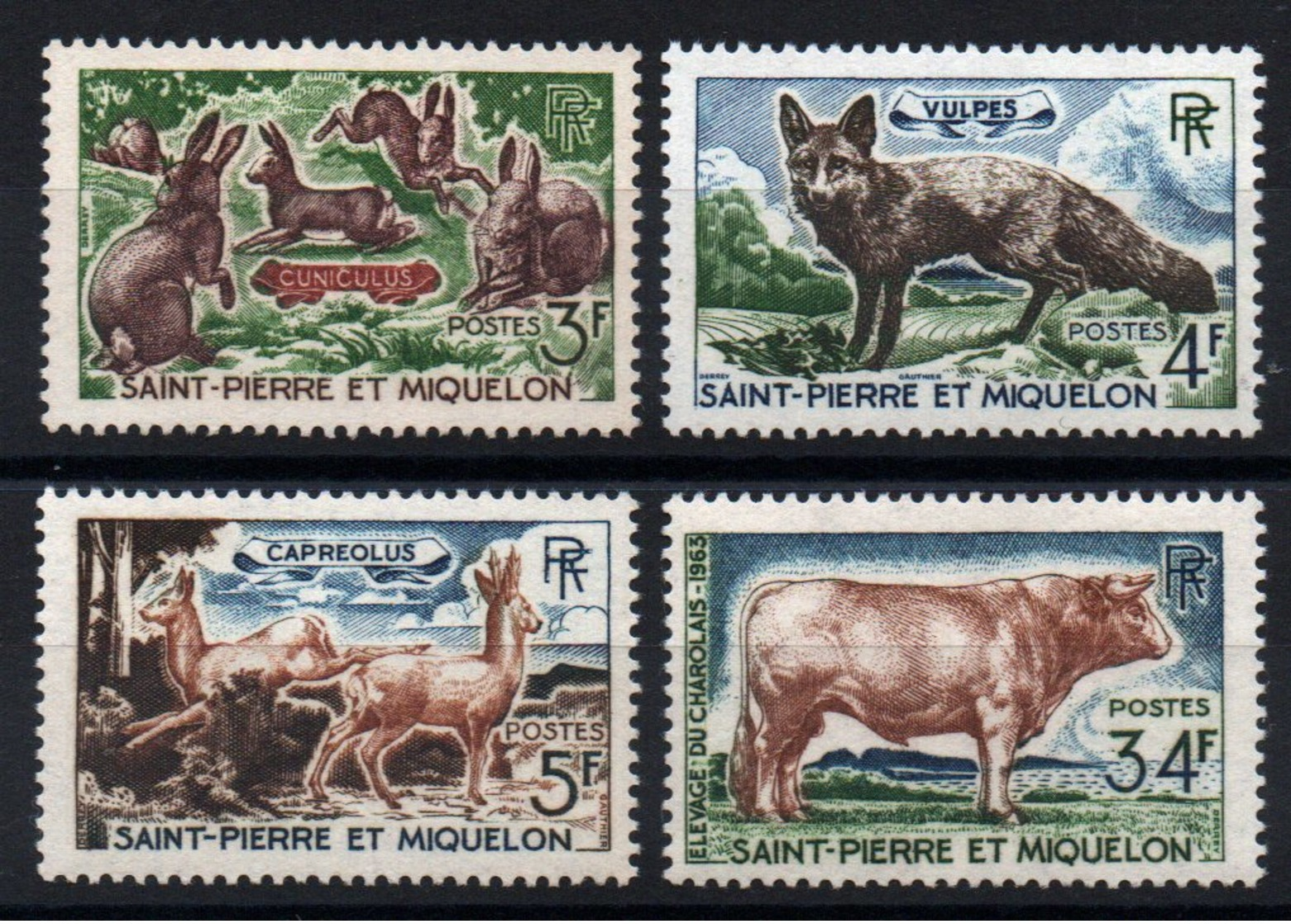 S.P.M. - YT N° 372 à 375 - Neufs ** - MNH - Cote: 27,00 € - Neufs