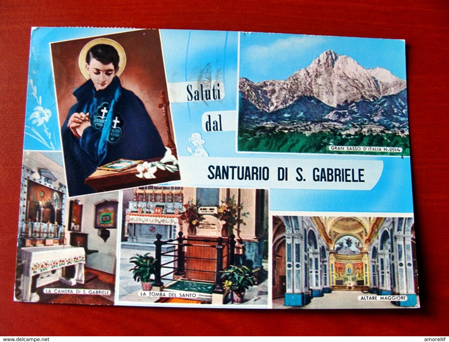 (FG.V54) ISOLA DEL GRAN SASSO D'ITALIA - Saluti Dal SANTUARIO DI SAN GABRIELE (TERAMO) Viaggiata 1966 - Teramo