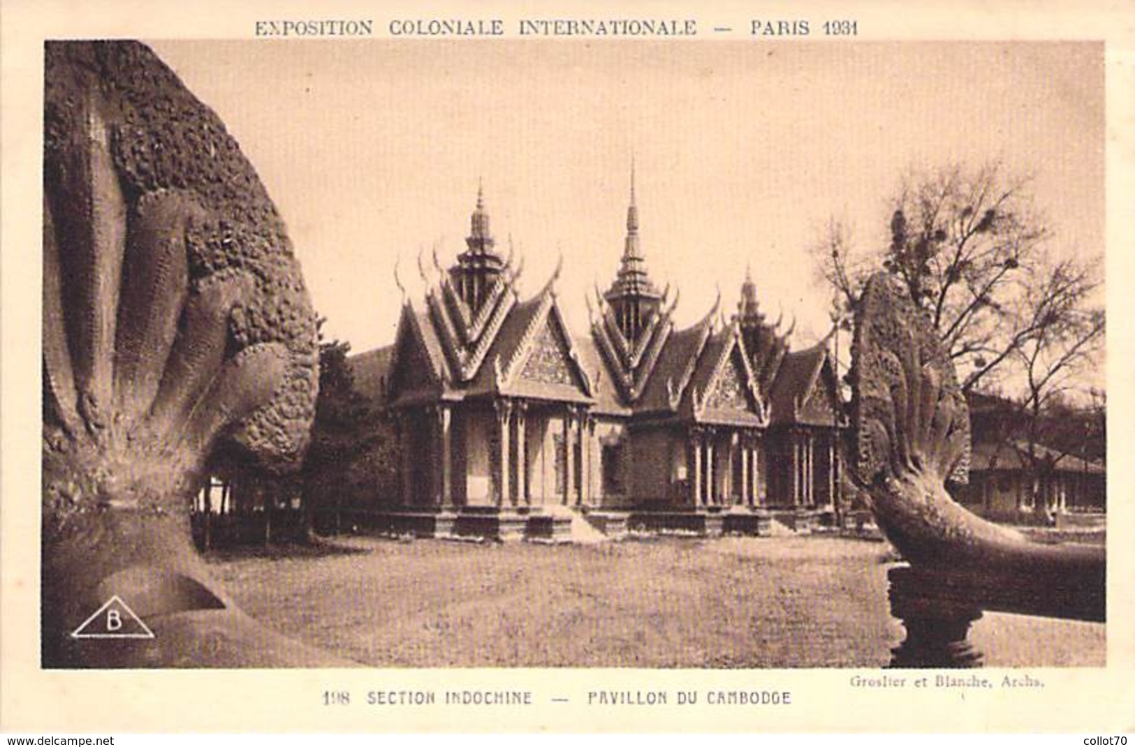 PARIS. Exposition Coloniale 1931. Section Indochine. Pavillon Du Cambodge . - Altri & Non Classificati