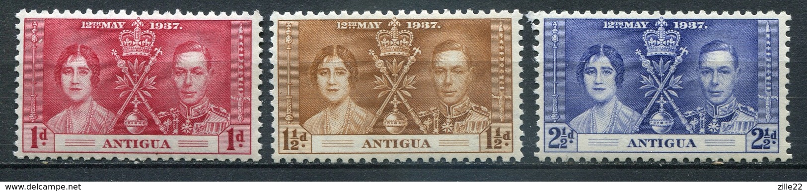 Antigua Mi# 75-7 Postfrisch MNH - George VI - 1858-1960 Colonia Britannica
