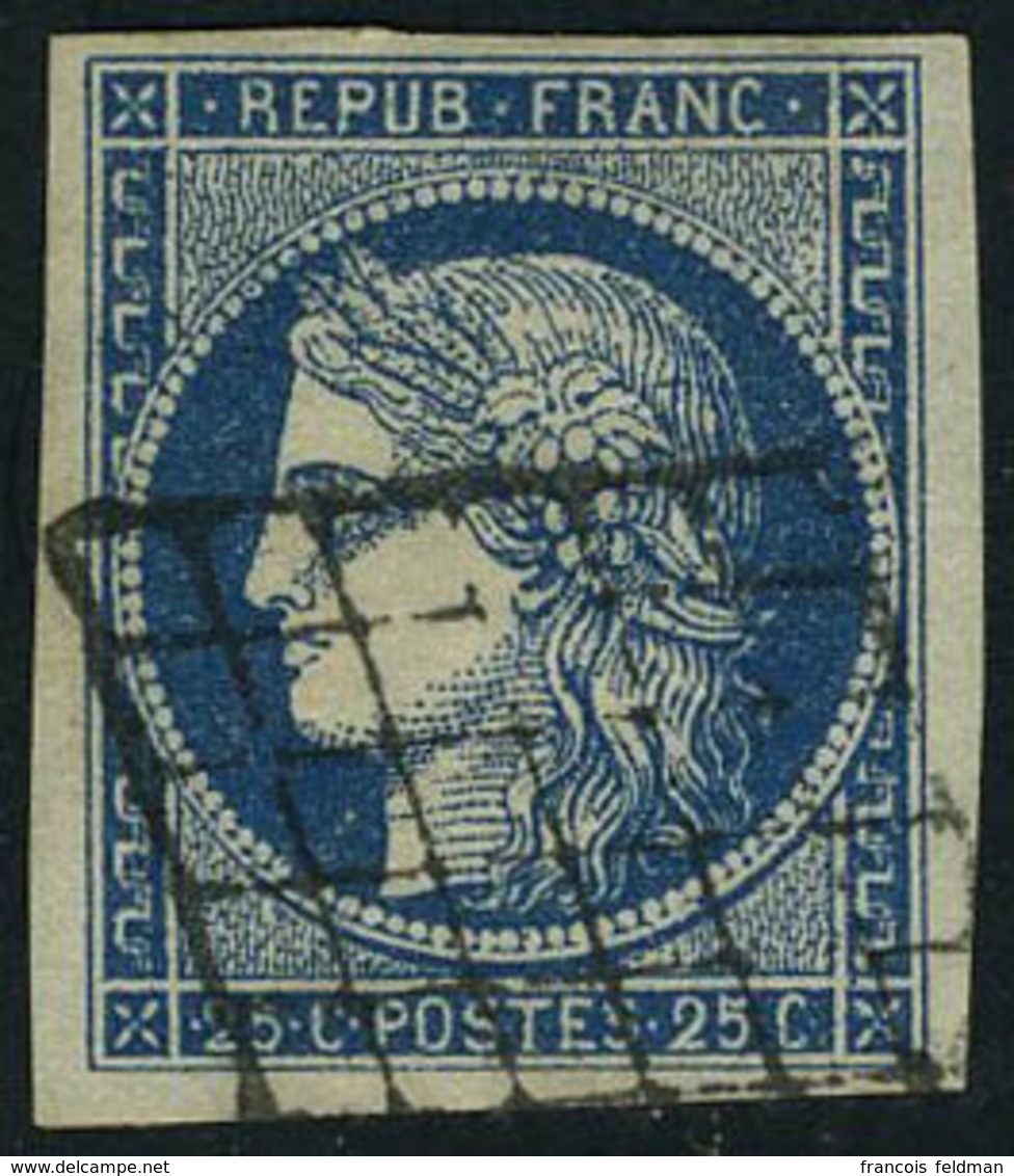 Oblitéré N° 4, 25c Bleu X 3 Exemplaires De Nuances Différentes, TB - Andere & Zonder Classificatie