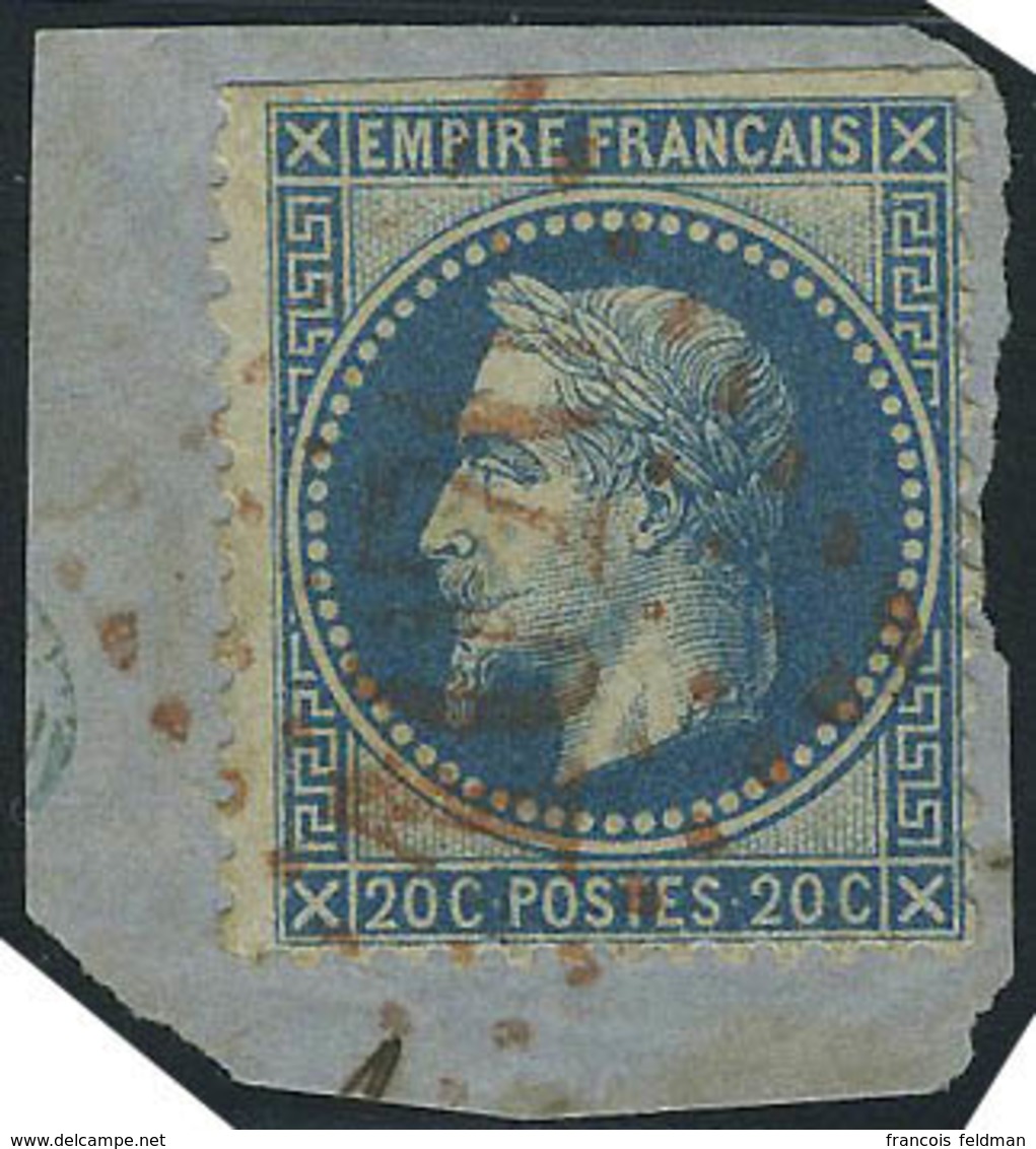Fragment N° 29, 20c Bleu, Obl. GC Rouge 1070, T.B. - Autres & Non Classés