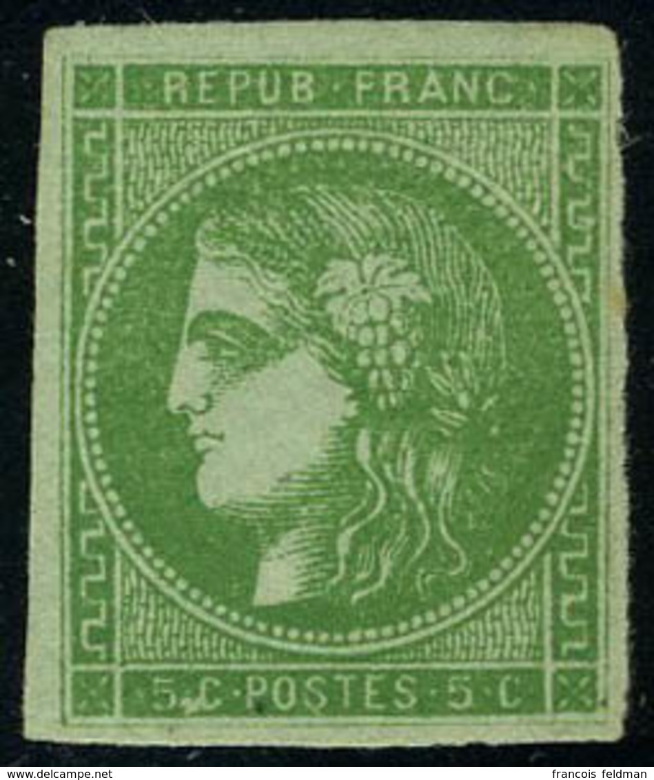 Neuf Sans Charnière N° 42B, 5c Vert-jaune, TB - Andere & Zonder Classificatie